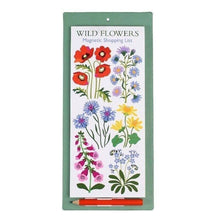 Load image into Gallery viewer, Magnetic Shopping List - Wild Flowers
