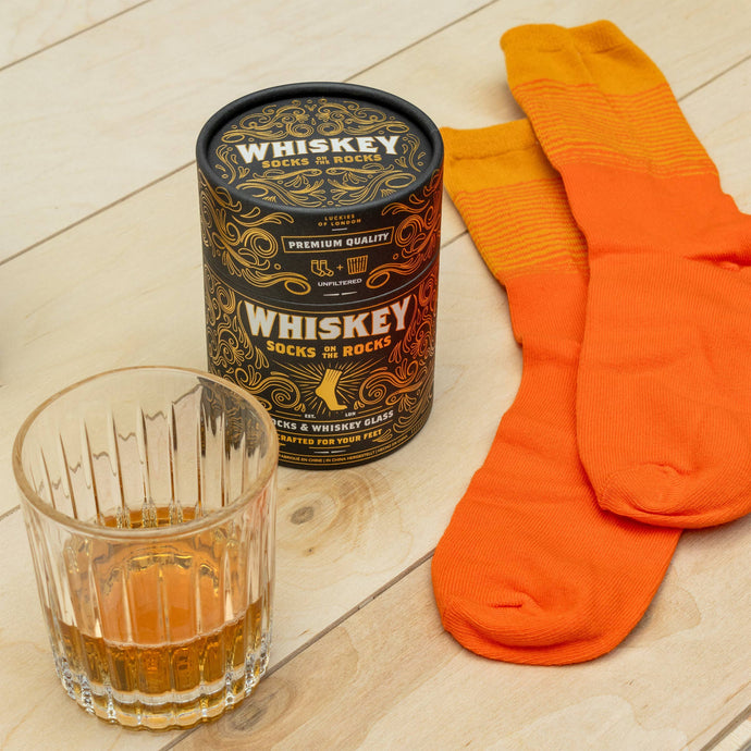 Whiskey Glass & Socks Gift Set