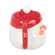 Load image into Gallery viewer, Jolly Santa Christmas Mug and Socks Set