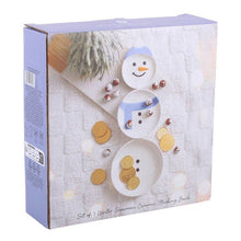 Load image into Gallery viewer, Set of 3 Winter Snowmen Christmas Stacking Bowls