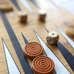 Bamboo Backgammon & Chess Set