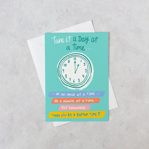 Personalised Take it a Day at a Time Card