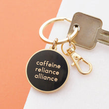 Load image into Gallery viewer, Caffeine Reliance Alliance - Enamel Keyring