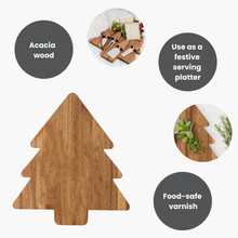 Load image into Gallery viewer, Charcuterie Tree Acacia Serving Board - Natural