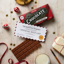 Load image into Gallery viewer, Nice List Certificate Milk Chocolate Bar