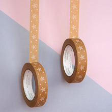 Load image into Gallery viewer, Star Paper Tape 24mm Sustainable Gift Wrap