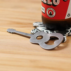 Solid Steel Guitar Bottle Opener