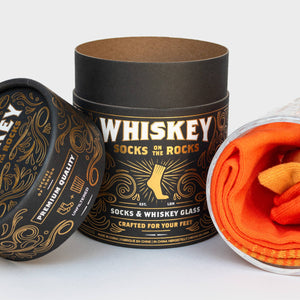 Whiskey Glass & Socks Gift Set
