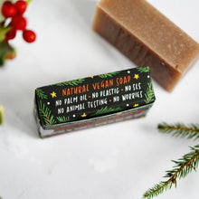 Load image into Gallery viewer, 100% Natural Vegan Christmas Soap Bar