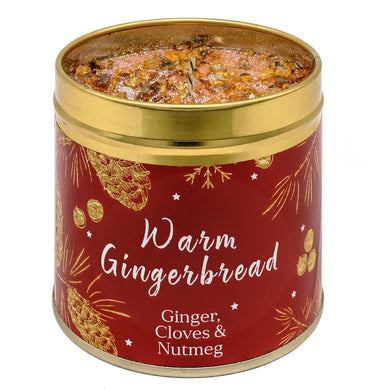 Christmas Elegance Candle Tin - Warm Gingerbread