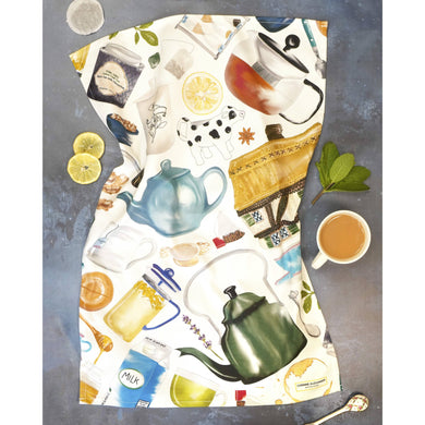 Time For A Brew Tea Towel - British - 100% Cotton