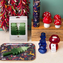 Load image into Gallery viewer, Green Christmas Tree Dinner Candles | 2 Pack | Table Décor |