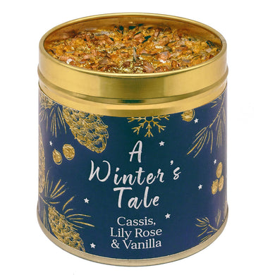 Christmas Elegance Candle Tin - A Winters Tale