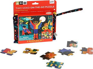 Two Sided On-the-Go Puzzle Superheroes