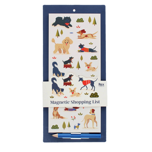 Magnetic Shopping List - Dog Park