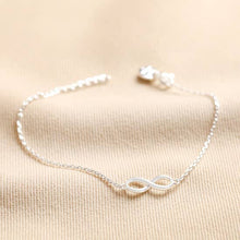 Load image into Gallery viewer, Infinity Charm Bracelet in Silver