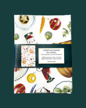 Load image into Gallery viewer, Christmas Dinner Tea Towel - Christmas Gift - Kitchen Towel