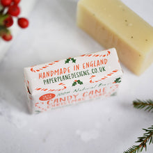 Load image into Gallery viewer, Peppermint Candy Cane Christmas Soap Bar