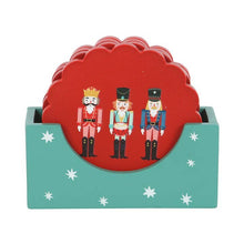 Load image into Gallery viewer, Nutcracker Christmas Coaster Set