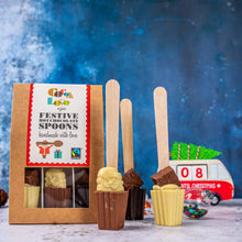 Load image into Gallery viewer, Festive Hot Chocolate Spoon Set – 115g