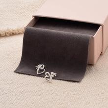 Load image into Gallery viewer, Blood Cancer UK Heart Ear Studs in Sterling Silver