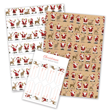 Santa Wrapping Paper Kit