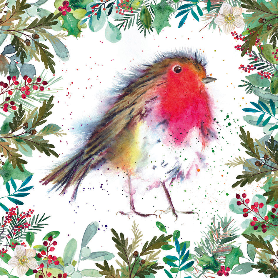 Little Robin Christmas cards - Pack of 10