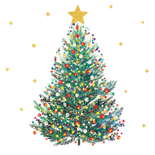 Bright Fir Tree Christmas cards - Pack of 10