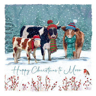 Udderly Adorable Christmas cards - Pack of 10