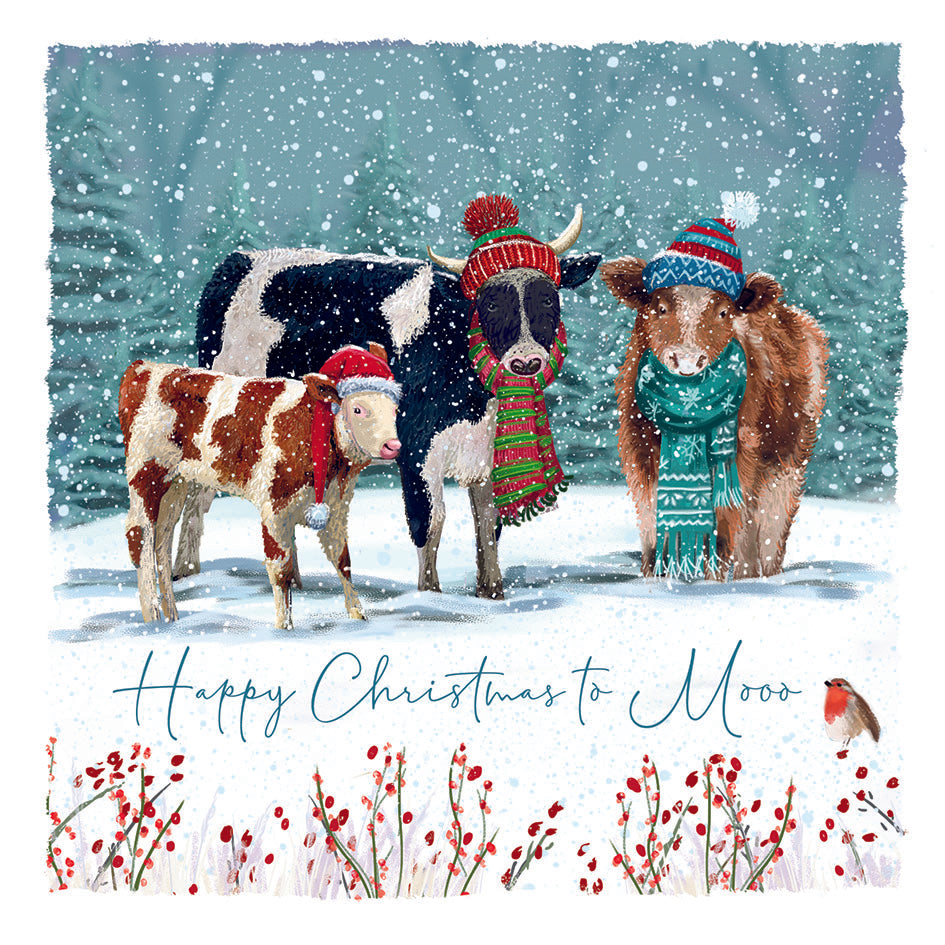 Udderly Adorable Christmas cards - Pack of 10