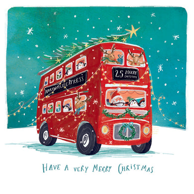 Christmas Bus Christmas cards - Pack of 10