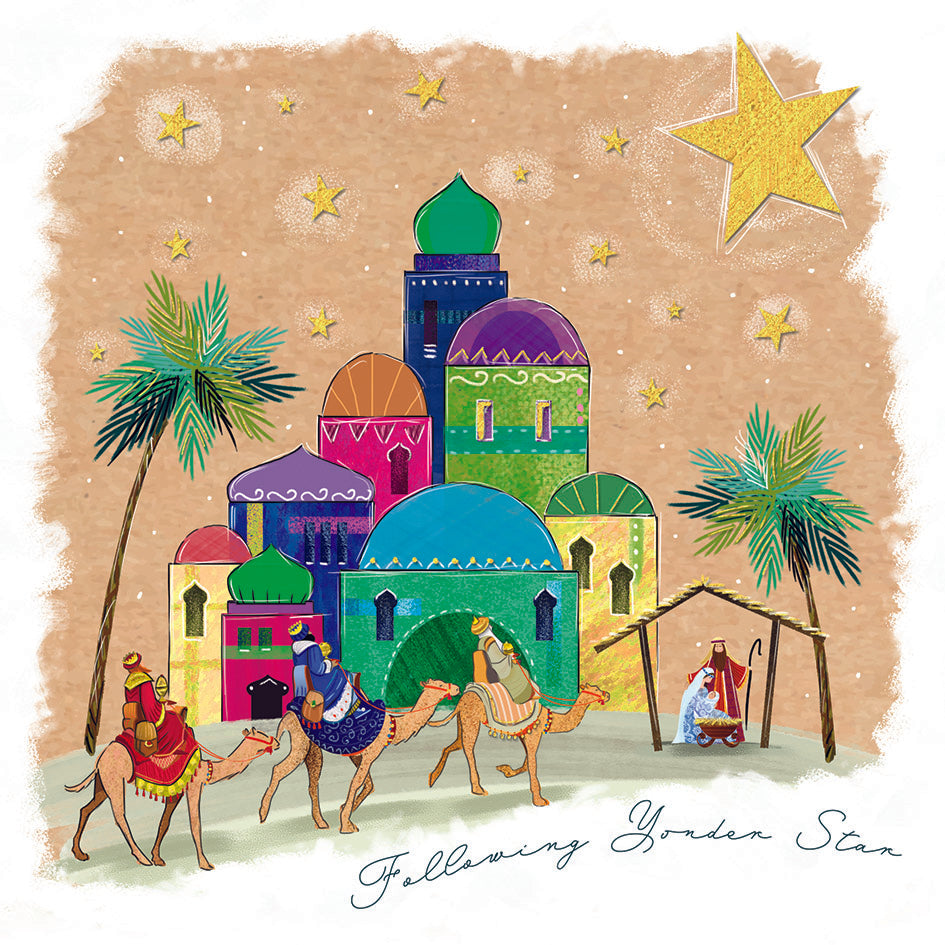 Kings Arriving with the Gifts Christmas cards - Pack of 10
