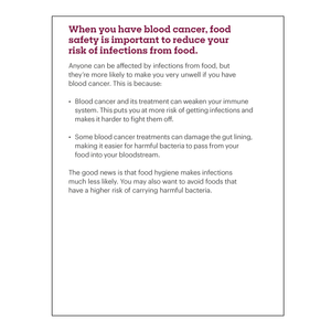 Eating well with blood cancer booklet and download