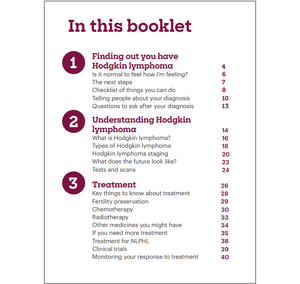 Hodgkin lymphoma booklet and download