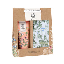 Load image into Gallery viewer, Heathcote &amp; Ivory In the Garden Gardening Gloves &amp; Hand Cream Set