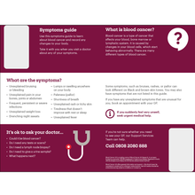 Load image into Gallery viewer, Blood cancer symptoms guide and download