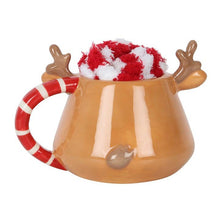 Load image into Gallery viewer, Christmas Reindeer Mug and Socks Set
