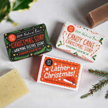Load image into Gallery viewer, 100% Natural Vegan Christmas Soap Bar
