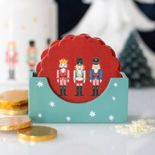 Load image into Gallery viewer, Nutcracker Christmas Coaster Set