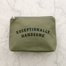 Load image into Gallery viewer, Exceptionally Handsome - Olive Wash Bag