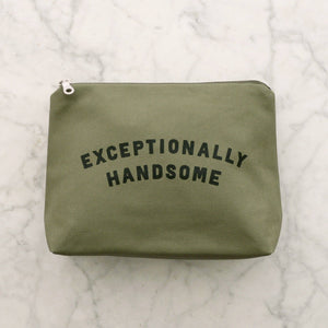 Exceptionally Handsome - Olive Wash Bag
