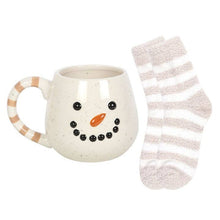 Load image into Gallery viewer, Snowman Christmas Mug and Socks Set