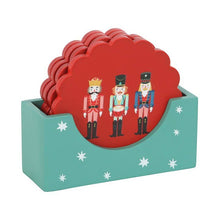 Load image into Gallery viewer, Nutcracker Christmas Coaster Set
