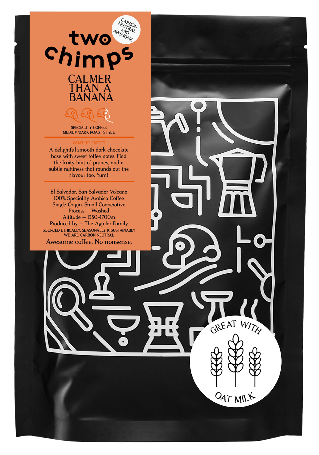 Single Origin Coffee – Calmer than a Banana - 250g: Whole bean