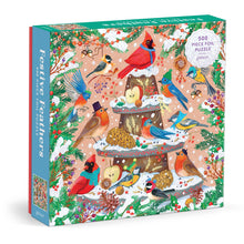 Load image into Gallery viewer, Festive Feathers 500 Piece Foil Puzzle (Jigsaw Products)