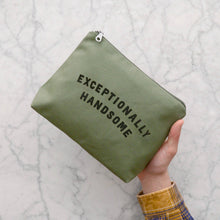 Load image into Gallery viewer, Exceptionally Handsome - Olive Wash Bag