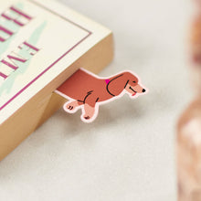 Load image into Gallery viewer, Metal Sausage Dog Bookmark