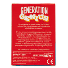Load image into Gallery viewer, Mini Generation Genius Trivia Game