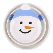 Load image into Gallery viewer, Set of 3 Winter Snowmen Christmas Stacking Bowls