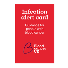 Load image into Gallery viewer, Blood cancer infection alert card